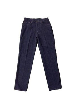 Vintage Lee Jeans Womens 12M NWT Dark Wash Slim Tapered Stretch Denim
